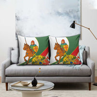 Hungary Pillow Cover with Knight and Angel Illustration Design and National Crest - Wonder Print Shop
