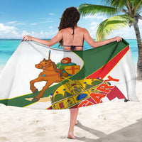 Hungary Sarong with Knight and Angel Illustration Design and National Crest - Wonder Print Shop
