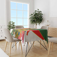 Hungary Tablecloth with Knight and Angel Illustration Design and National Crest - Wonder Print Shop