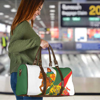 Hungary Travel Bag with Knight and Angel Illustration Design and National Crest - Wonder Print Shop