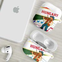 Hungary AirPods Case with Folk Musician Illustration Design and Traditional Floral - Wonder Print Shop