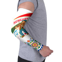 Hungary Arm Sleeves with Folk Musician Illustration Design and Traditional Floral - Wonder Print Shop