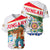 Hungary Baseball Jersey with Folk Musician Illustration Design and Traditional Floral - Wonder Print Shop