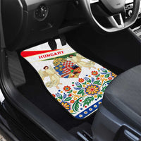 Hungary Car Mats with Folk Musician Illustration Design and Traditional Floral - Wonder Print Shop