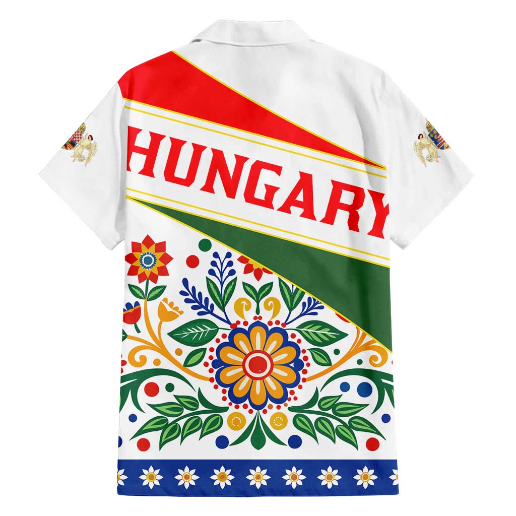 Hungary Family Matching Long Sleeve Bodycon Dress and Hawaiian Shirt with Folk Musician Illustration Design and Traditional Floral - Wonder Print Shop