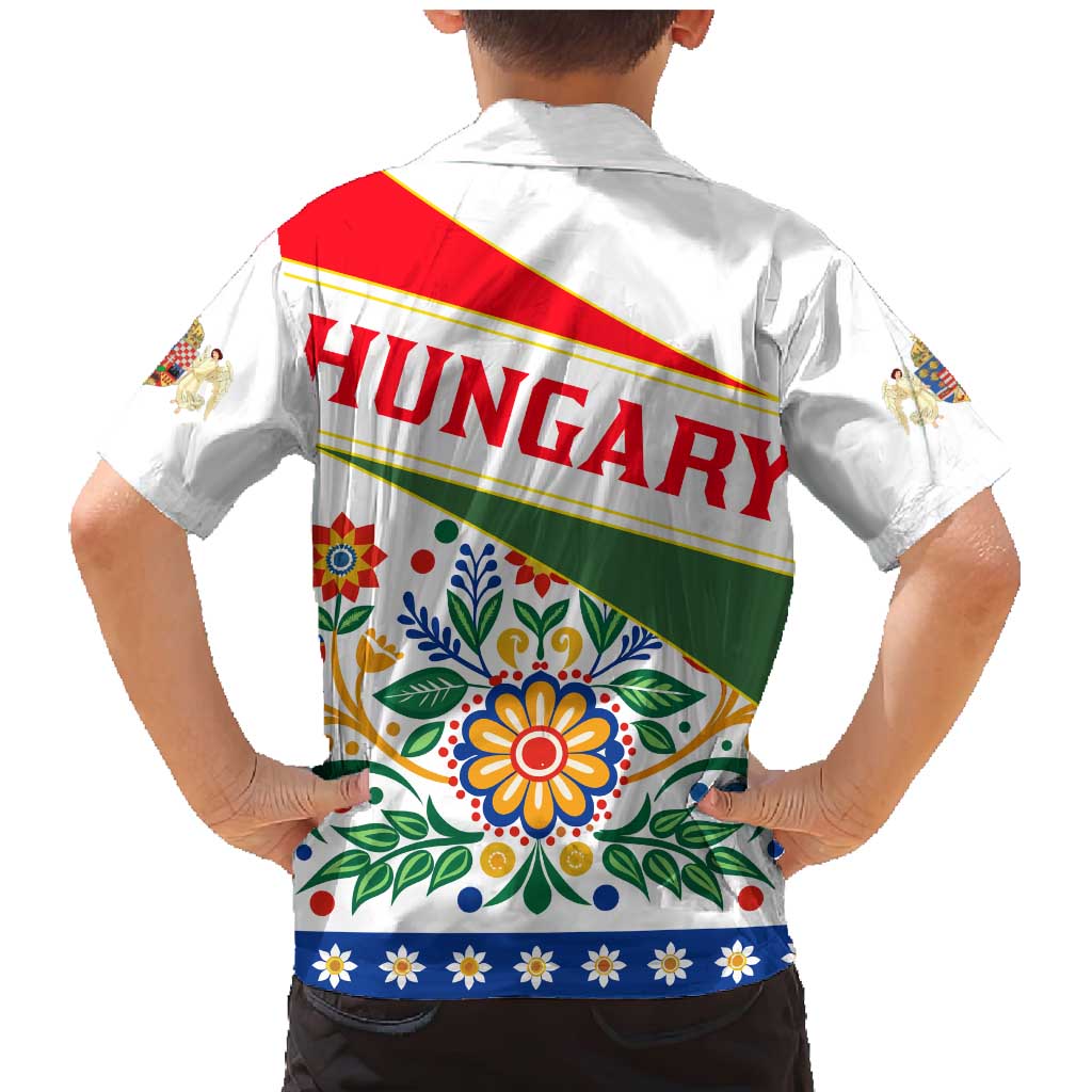 Hungary Family Matching Mermaid Dress and Hawaiian Shirt with Folk Musician Illustration Design and Traditional Floral - Wonder Print Shop