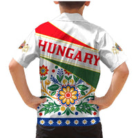 Hungary Family Matching Mermaid Dress and Hawaiian Shirt with Folk Musician Illustration Design and Traditional Floral - Wonder Print Shop