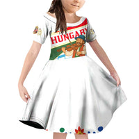 Hungary Family Matching Off Shoulder Short Dress and Hawaiian Shirt with Folk Musician Illustration Design and Traditional Floral - Wonder Print Shop