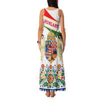 Hungary Family Matching Tank Maxi Dress and Hawaiian Shirt with Folk Musician Illustration Design and Traditional Floral - Wonder Print Shop