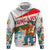 Hungary Hoodie with Folk Musician Illustration Design and Traditional Floral - Wonder Print Shop