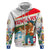 Hungary Hoodie with Folk Musician Illustration Design and Traditional Floral - Wonder Print Shop