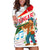 Hungary Hoodie Dress with Folk Musician Illustration Design and Traditional Floral - Wonder Print Shop