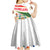 Hungary Kid Short Sleeve Dress with Folk Musician Illustration Design and Traditional Floral - Wonder Print Shop