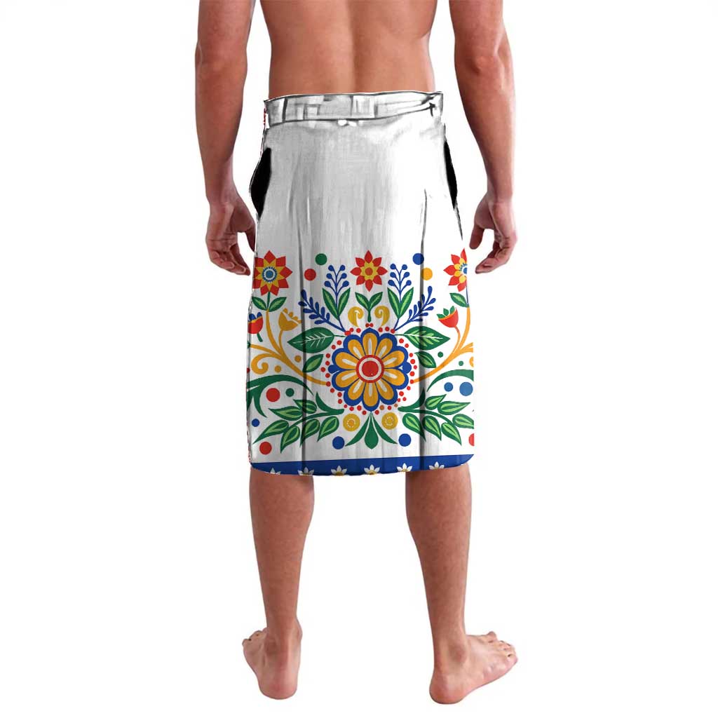 Hungary Lavalava with Folk Musician Illustration Design and Traditional Floral - Wonder Print Shop