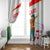 Hungary Window Curtain with Folk Musician Illustration Design and Traditional Floral - Wonder Print Shop