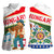 Hungary Women Sleeveless Polo Shirt with Folk Musician Illustration Design and Traditional Floral - Wonder Print Shop