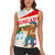Hungary Women Sleeveless Polo Shirt with Folk Musician Illustration Design and Traditional Floral - Wonder Print Shop