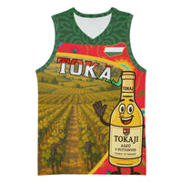 Hungary Basketball Jersey with Tokaj Vineyard Illustration Design and Grape Wine - Wonder Print Shop