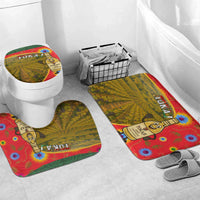 Hungary Bathroom Set with Tokaj Vineyard Illustration Design and Grape Wine - Wonder Print Shop