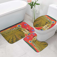 Hungary Bathroom Set with Tokaj Vineyard Illustration Design and Grape Wine - Wonder Print Shop