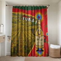 Hungary Bathroom Set with Tokaj Vineyard Illustration Design and Grape Wine - Wonder Print Shop