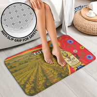 Hungary Bathroom Set with Tokaj Vineyard Illustration Design and Grape Wine - Wonder Print Shop