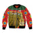 Hungary Bomber Jacket with Tokaj Vineyard Illustration Design and Grape Wine - Wonder Print Shop