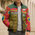 Hungary Bomber Puffer Jacket with Tokaj Vineyard Illustration Design and Grape Wine - Wonder Print Shop
