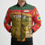 Hungary Bomber Puffer Jacket with Tokaj Vineyard Illustration Design and Grape Wine - Wonder Print Shop