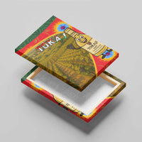 Hungary Canvas Wall Art with Tokaj Vineyard Illustration Design and Grape Wine - Wonder Print Shop