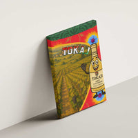 Hungary Canvas Wall Art with Tokaj Vineyard Illustration Design and Grape Wine - Wonder Print Shop