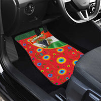 Hungary Car Mats with Tokaj Vineyard Illustration Design and Grape Wine - Wonder Print Shop