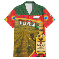 Hungary Family Matching Off Shoulder Short Dress and Hawaiian Shirt with Tokaj Vineyard Illustration Design and Grape Wine - Wonder Print Shop