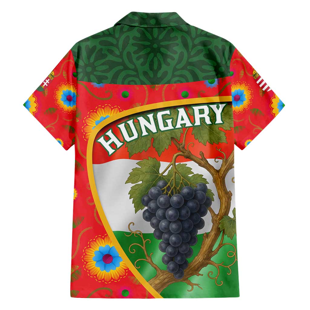 Hungary Family Matching Tank Maxi Dress and Hawaiian Shirt with Tokaj Vineyard Illustration Design and Grape Wine - Wonder Print Shop