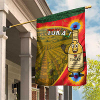 Hungary Garden Flag with Tokaj Vineyard Illustration Design and Grape Wine - Wonder Print Shop