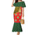 Hungary Mermaid Dress with Tokaj Vineyard Illustration Design and Grape Wine - Wonder Print Shop