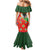Hungary Mermaid Dress with Tokaj Vineyard Illustration Design and Grape Wine - Wonder Print Shop