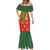 Hungary Mermaid Dress with Tokaj Vineyard Illustration Design and Grape Wine - Wonder Print Shop
