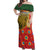 Hungary Off Shoulder Maxi Dress with Tokaj Vineyard Illustration Design and Grape Wine - Wonder Print Shop