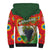 Hungary Sherpa Hoodie with Tokaj Vineyard Illustration Design and Grape Wine - Wonder Print Shop