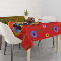 Hungary Tablecloth with Tokaj Vineyard Illustration Design and Grape Wine - Wonder Print Shop