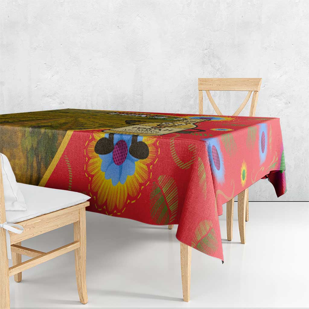 Hungary Tablecloth with Tokaj Vineyard Illustration Design and Grape Wine - Wonder Print Shop