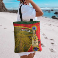 Hungary Tote Bag with Tokaj Vineyard Illustration Design and Grape Wine - Wonder Print Shop