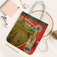 Hungary Tote Bag with Tokaj Vineyard Illustration Design and Grape Wine - Wonder Print Shop
