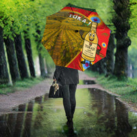 Hungary Umbrella with Tokaj Vineyard Illustration Design and Grape Wine - Wonder Print Shop