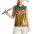 Hungary Women Sleeveless Polo Shirt with Tokaj Vineyard Illustration Design and Grape Wine - Wonder Print Shop