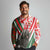 Hungary Long Sleeve Polo Shirt with Puli Dog Illustration Design and Red Green Hexagon - Wonder Print Shop