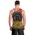Hungary Men Tank Top with Puli Dog Illustration Design and Red Green Hexagon - Wonder Print Shop