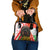 Hungary Shoulder Handbag with Puli Dog Illustration Design and Red Green Hexagon - Wonder Print Shop