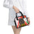 Hungary Shoulder Handbag with Puli Dog Illustration Design and Red Green Hexagon - Wonder Print Shop